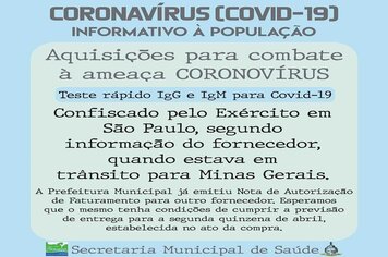 Foto - ORIENTAÇÕES DIVERSAS NO COMBATE AO COVID-19